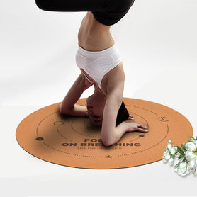 Cork & Natural Rubber Meditation Mat – Eco-Friendly Non-Slip Practice Mat