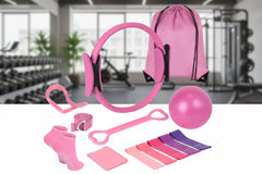 13 Piece Yoga and Pilates Set for Complete Home Fitness