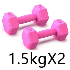 Rubberized Dumbbells for Arm Strength Training & Home Fitness