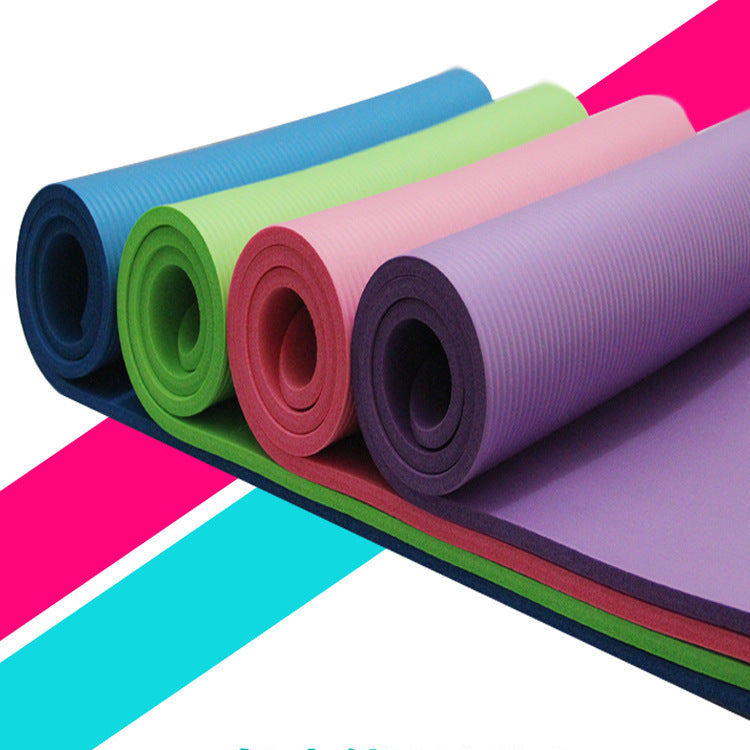 Premium 10mm Thick Yoga Mat for Comfort and Stability