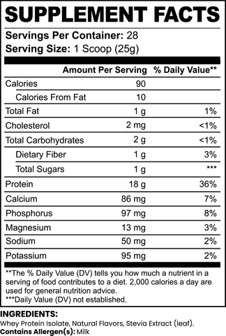 Chocolate Whey Isolate Protein Powder – 1.54 lbs