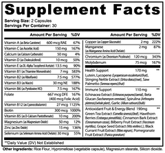 Complete Multivitamin + Immunity Boost Supplement – 60 Count