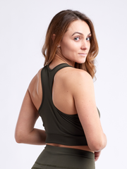 Lightweight Racerback Training Crop Tank Top for Active Women