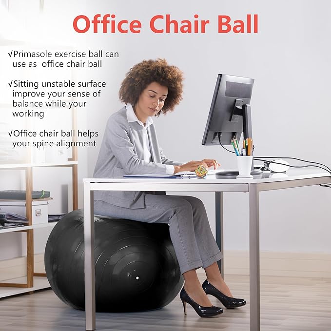Exercise Ball for Yoga Fitness Balance Training and Pregnancy