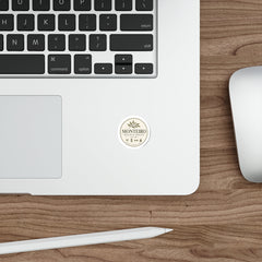 Holistic Health Logo Die-Cut Sticker — 'Monteiro Holistic Health' Round Branding Sticker