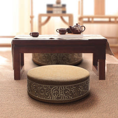 High-Quality Thickened Round Meditation Cushion Square Tatami Seat