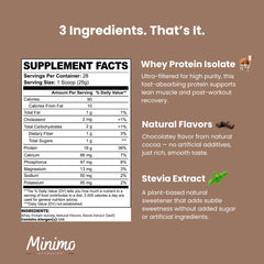 Chocolate Whey Isolate Protein Powder – 1.54 lbs