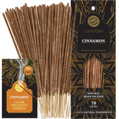 Cinnamon Incense Sticks – 70 Pack for Relaxation & Home Fragrance
