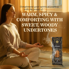 Cinnamon Incense Sticks – 70 Pack for Relaxation & Home Fragrance