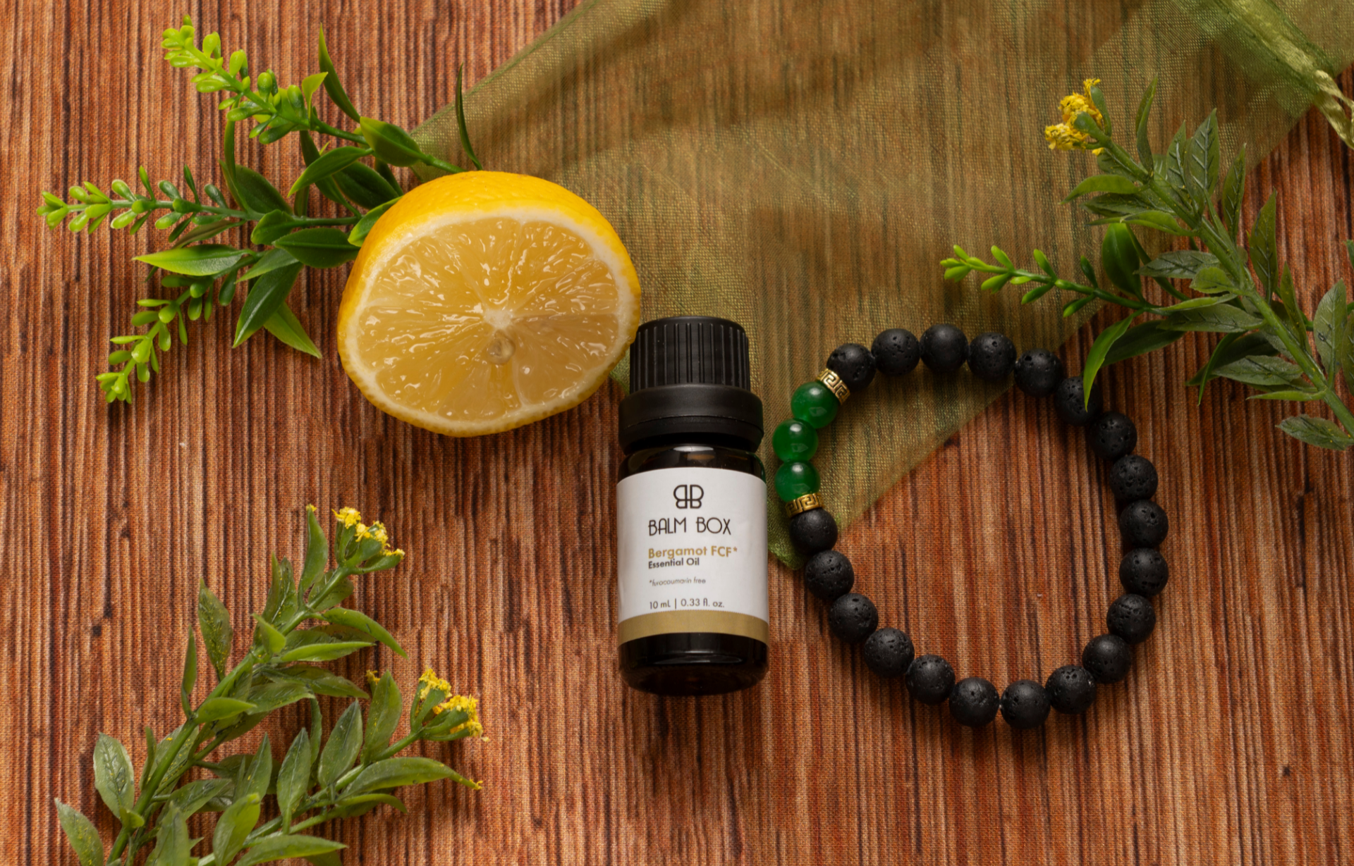 Bergamot Essential Oil & Diffuser Bracelet Aromatherapy Set