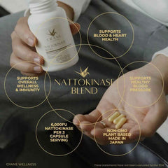 Nattokinase Blend 6000 FU Capsules for Cardiovascular Health Support