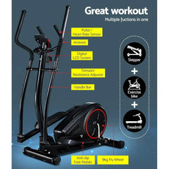 Elliptical Cross Trainer Exercise Bike for Home Fitness