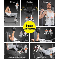 Multi-Station Weight Bench Press Home Gym Fitness Equipment