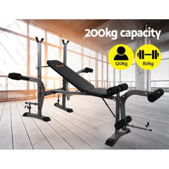 Multi-Station Weight Bench Press Home Gym Fitness Equipment