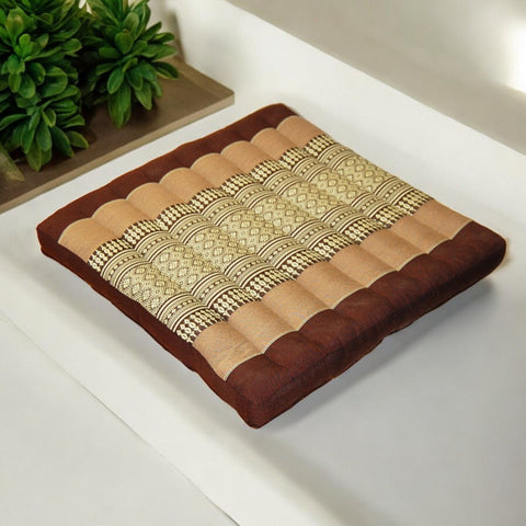 Kapok-Filled Meditation Cushion Pad 20" x 20" x 2" for Comfort & Support