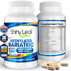 Methylated Bariatric Multivitamin with 45mg Iron – One Capsule Daily