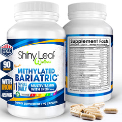 Methylated Bariatric Multivitamin with 45mg Iron – One Capsule Daily