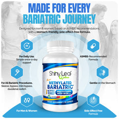 Methylated Bariatric Multivitamin with 45mg Iron – One Capsule Daily