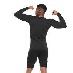 Men's Long Sleeve Fitness Tee for Spring and Autumn