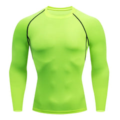 Men's Long Sleeve Fitness Tee for Spring and Autumn