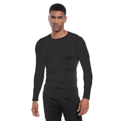 Men's Long Sleeve Fitness Tee for Spring and Autumn