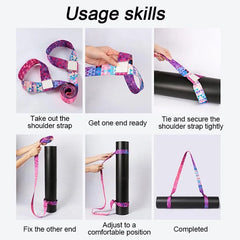 Yoga Mat Strap and Stretching Band for Pilates Training