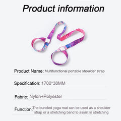 Yoga Mat Strap and Stretching Band for Pilates Training