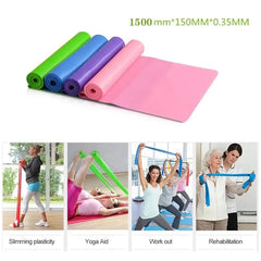 Elastic Resistance Band for Yoga Pilates Stretching and Fitness