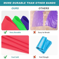 Elastic Resistance Band for Yoga Pilates Stretching and Fitness