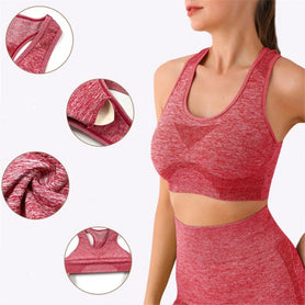 Multi Color Seamless Activewear Set for Fitness and Training