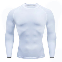 Men's Long Sleeve Fitness Tee for Spring and Autumn