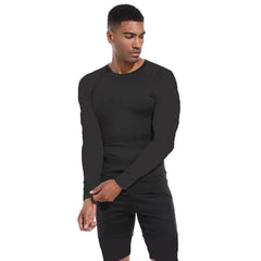 Men's Long Sleeve Fitness Tee for Spring and Autumn
