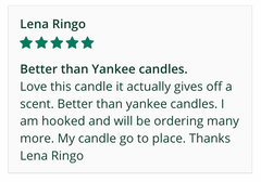 Rosemary & Bergamot Scented Soy Candle for Relaxation & Home Fragrance