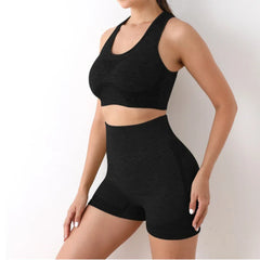 Multi Color Seamless Activewear Set for Fitness and Training