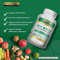 Nature's Lab Gold Six Daily Advanced Multivitamin – 180 Capsules