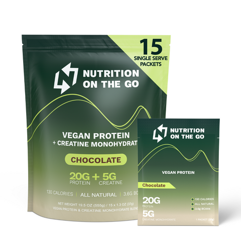 Vegan Protein Powder with Creatine – Single-Serve Packets