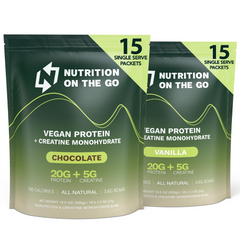 Vegan Protein Powder with Creatine – Single-Serve Packets