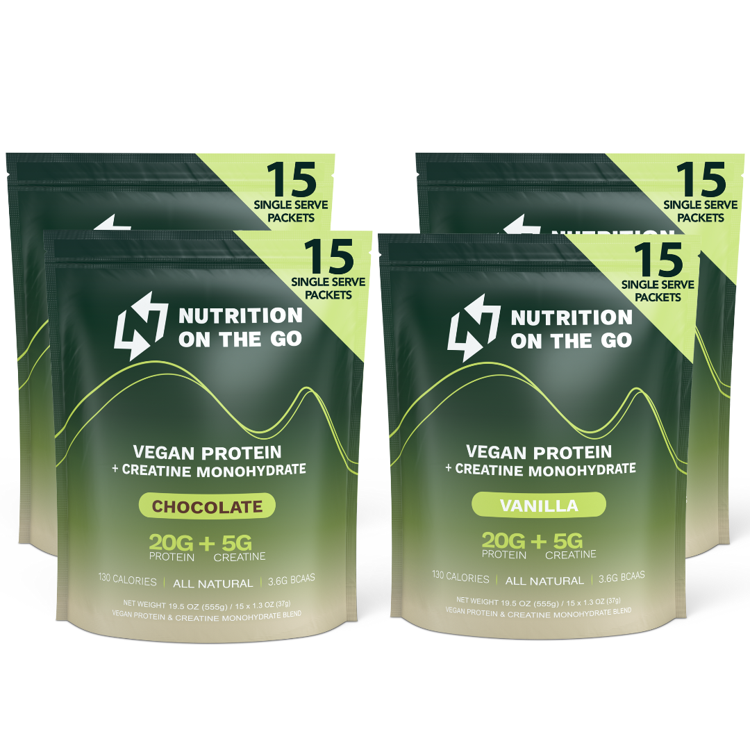 Vegan Protein Powder with Creatine – Single-Serve Packets