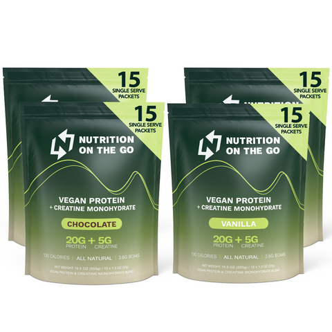 Vegan Protein Powder with Creatine – Single-Serve Packets