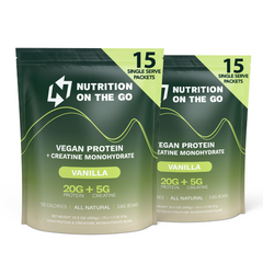 Vegan Protein Powder with Creatine – Single-Serve Packets