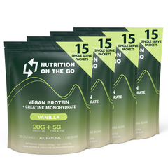 Vegan Protein Powder with Creatine – Single-Serve Packets