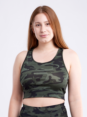 Lightweight Racerback Training Crop Tank Top for Active Women