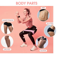 3 Piece Resistance Bands Set for Legs Glutes and Fitness