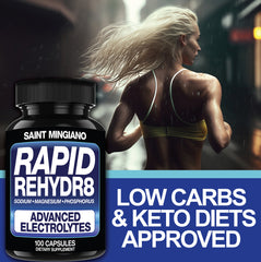 Rapid Rehydr8 Electrolyte Capsules for Hydration Recovery and Endurance