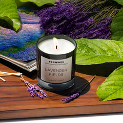 Lavender Fields Scented Soy Candle for Relaxation & Home Fragrance