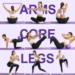 13 Piece Yoga and Pilates Set for Complete Home Fitness