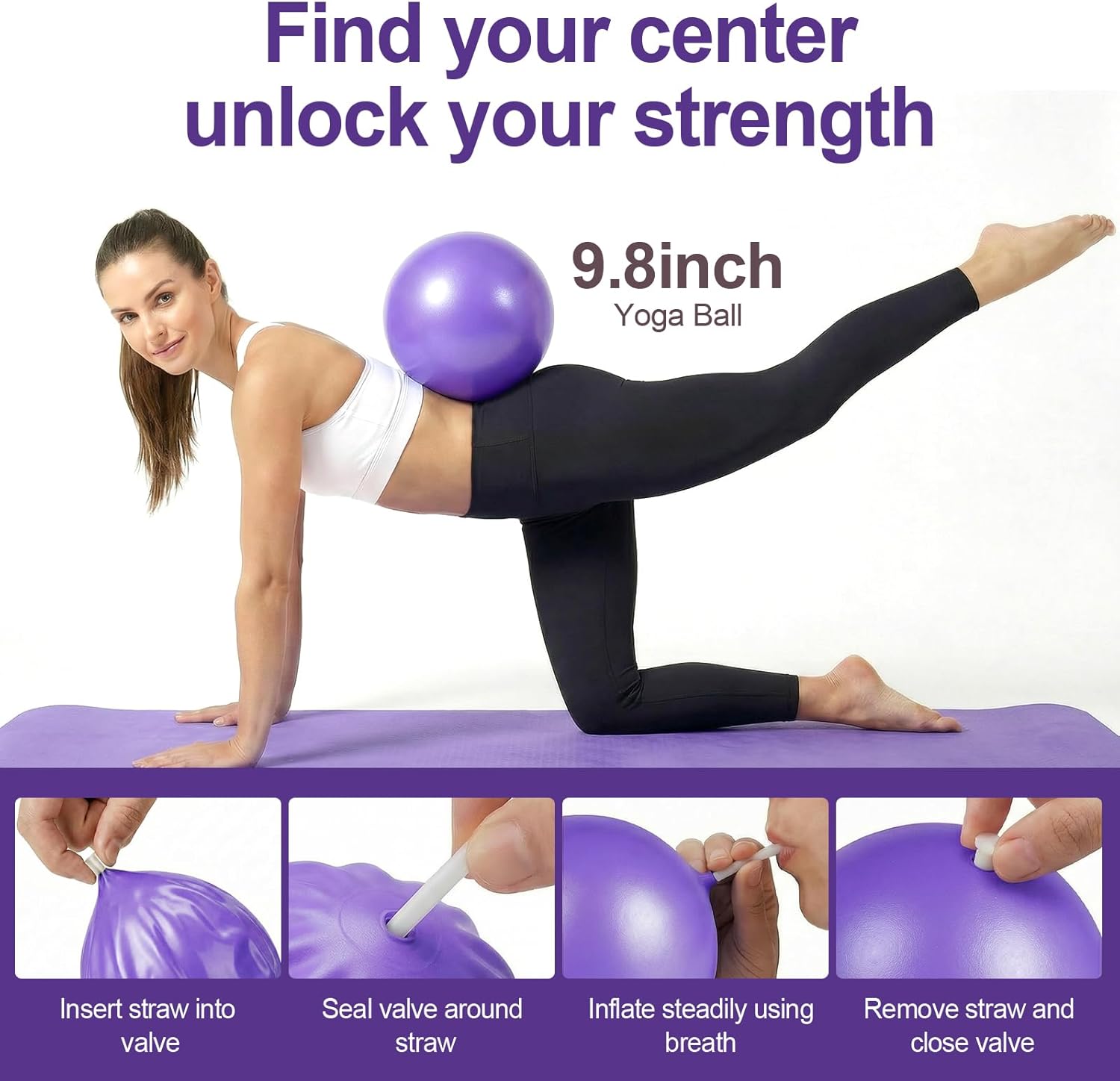 13 Piece Yoga and Pilates Set for Complete Home Fitness